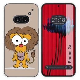 Funda Silicona para Nothing Phone 2a 5G diseño Leon Dibujos