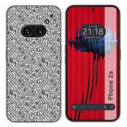 Funda Silicona para Nothing Phone 2a 5G diseño Letras Dibujos