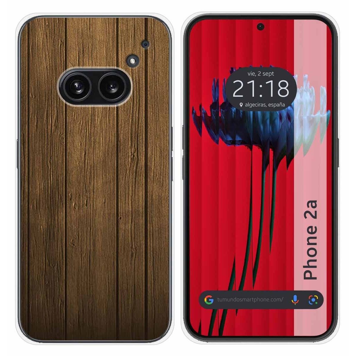 Funda Silicona para Nothing Phone 2a 5G diseño Madera Dibujos