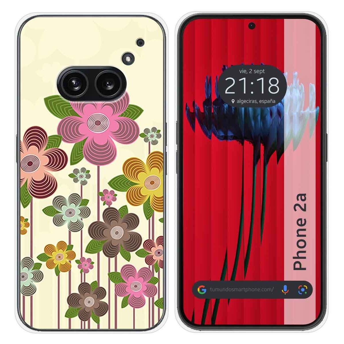 Funda Silicona para Nothing Phone 2a 5G diseño Primavera En Flor Dibujos