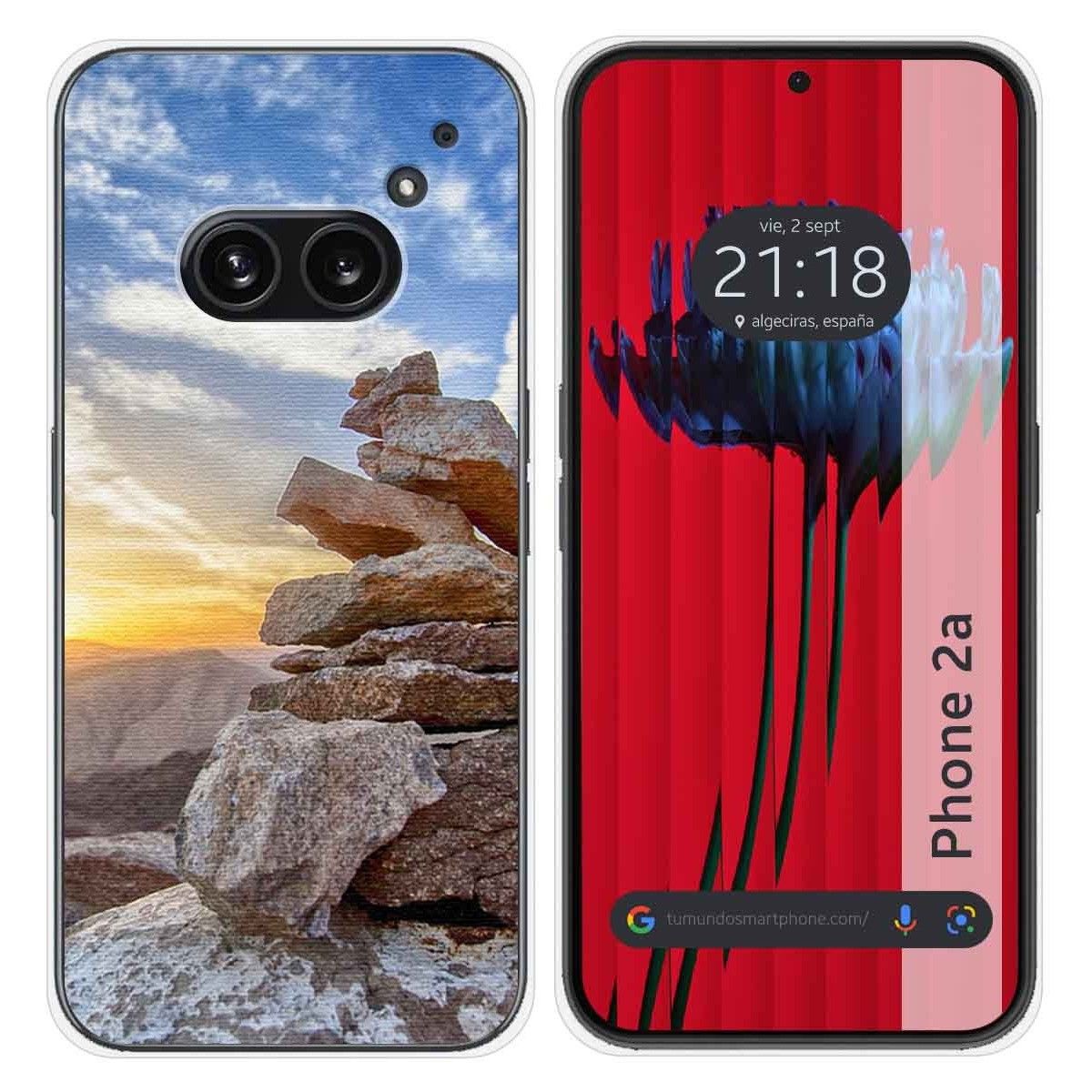 Funda Silicona para Nothing Phone 2a 5G diseño Sunset Dibujos