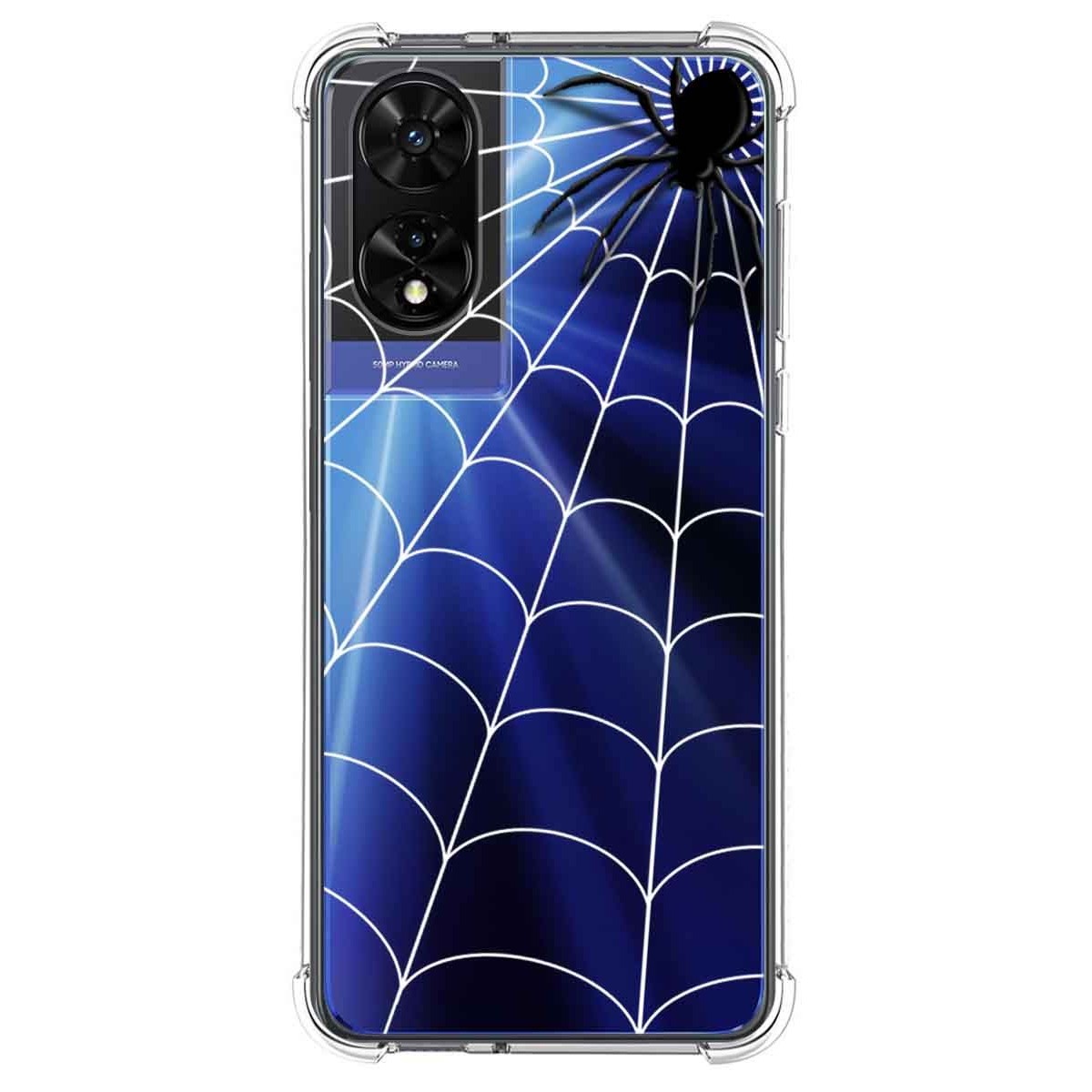 Funda Silicona Transparente para TCL 505 diseño Araña Dibujos