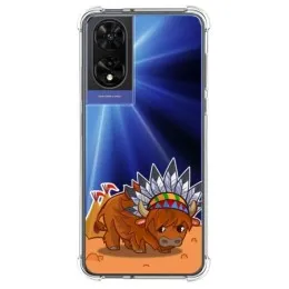 Funda Silicona Transparente para TCL 505 diseño Bufalo Dibujos