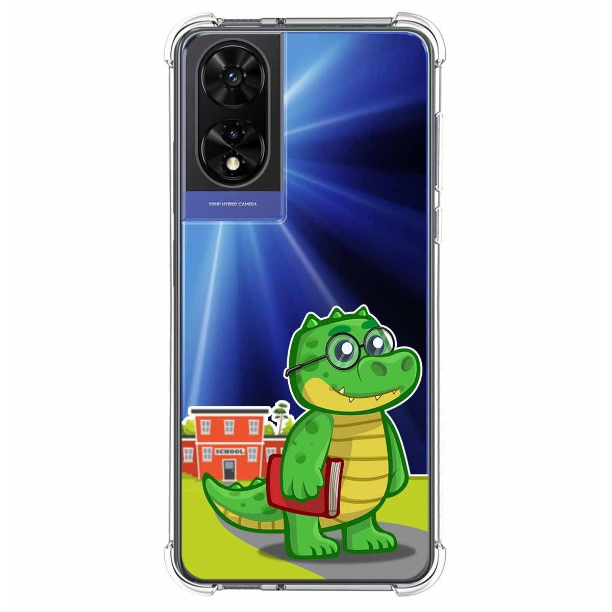 Funda Silicona Transparente para TCL 505 diseño Coco Dibujos