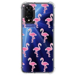 Funda Silicona Transparente para TCL 505 diseño Flamenco Dibujos