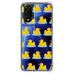 Funda Silicona Transparente para TCL 505 diseño Pato Dibujos