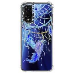 Funda Silicona Transparente para TCL 505 diseño Plumas Dibujos