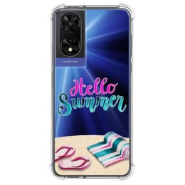 Funda Silicona Transparente para TCL 505 diseño Summer Dibujos