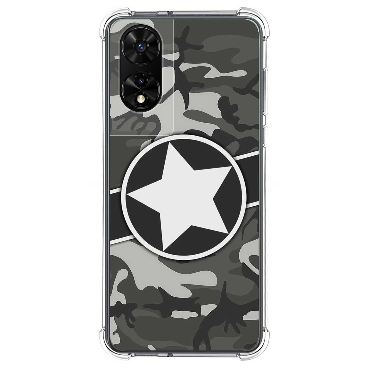 Funda Silicona para TCL 505 diseño Camuflaje 02 Dibujos