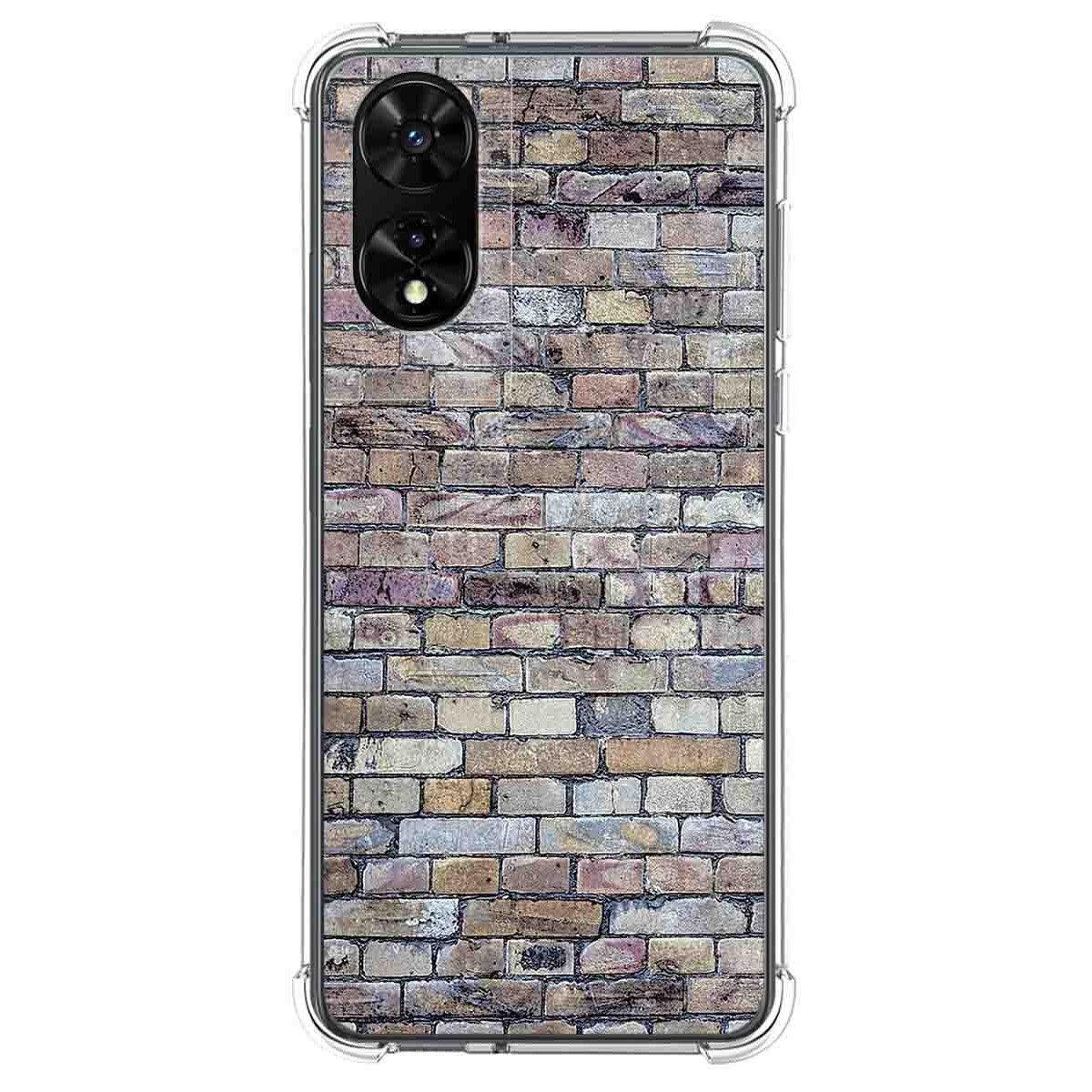 Funda Silicona para TCL 505 diseño Ladrillo 02 Dibujos