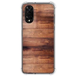 Funda Silicona para TCL 505 diseño Madera 02 Dibujos