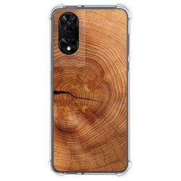 Funda Silicona para TCL 505 diseño Madera 04 Dibujos