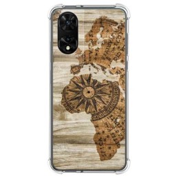 Funda Silicona para TCL 505 diseño Madera 07 Dibujos