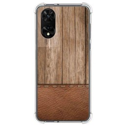 Funda Silicona para TCL 505 diseño Madera 09 Dibujos