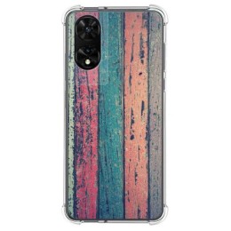 Funda Silicona para TCL 505 diseño Madera 10 Dibujos