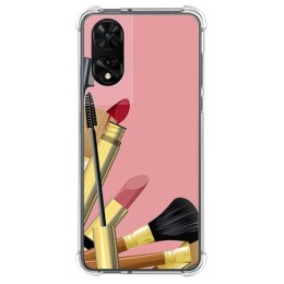 Funda Silicona para TCL 505 diseño Brochas Dibujos