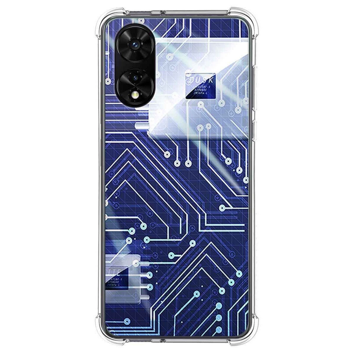 Funda Silicona para TCL 505 diseño Circuito Dibujos