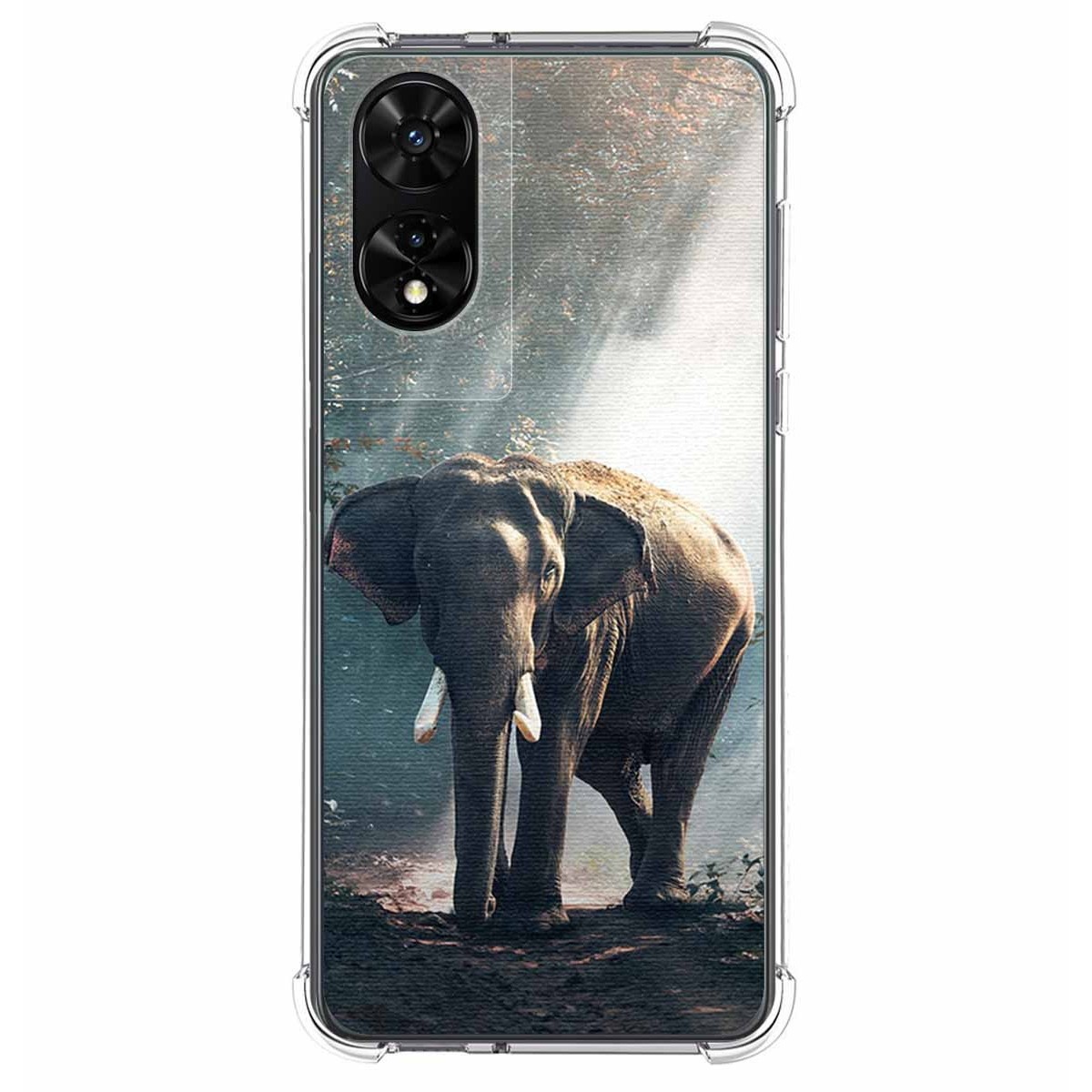 Funda Silicona para TCL 505 diseño Elefante Dibujos