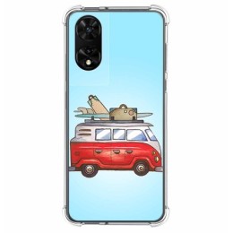 Funda Silicona para TCL 505 diseño Furgoneta Dibujos