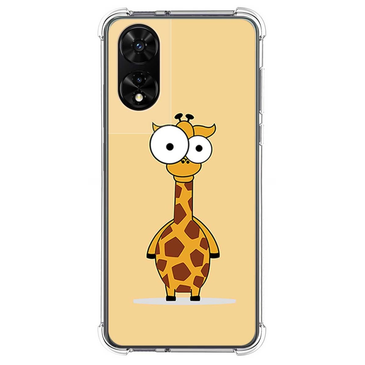 Funda Silicona para TCL 505 diseño Jirafa Dibujos