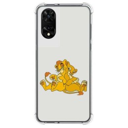 Funda Silicona para TCL 505 diseño Leones Dibujos