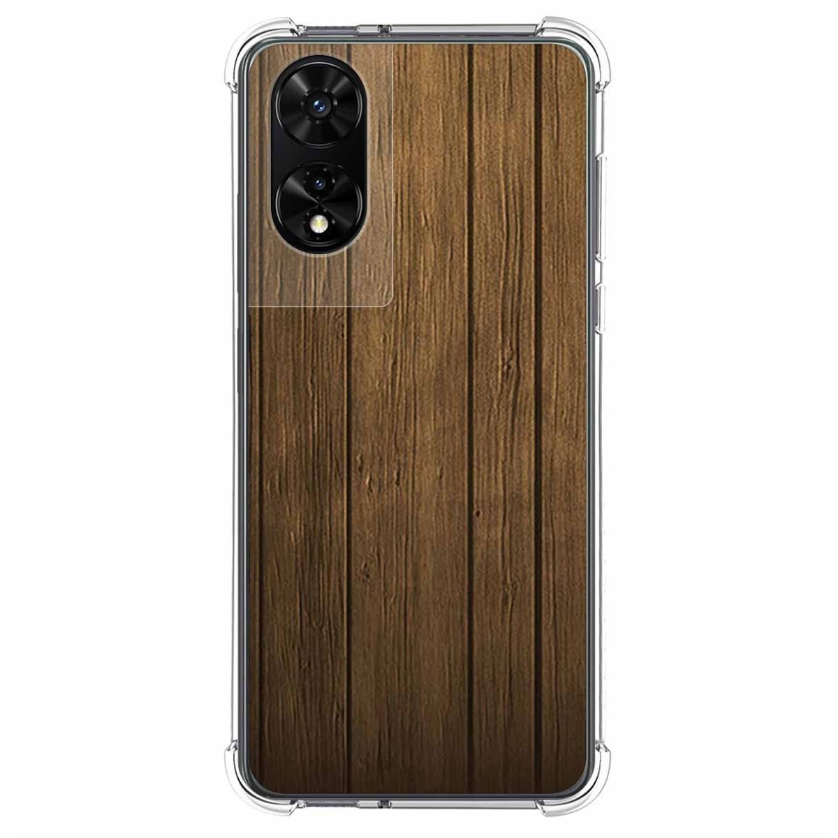 Funda Silicona para TCL 505 diseño Madera Dibujos