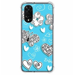 Funda Silicona para TCL 505 diseño Mariposas Dibujos