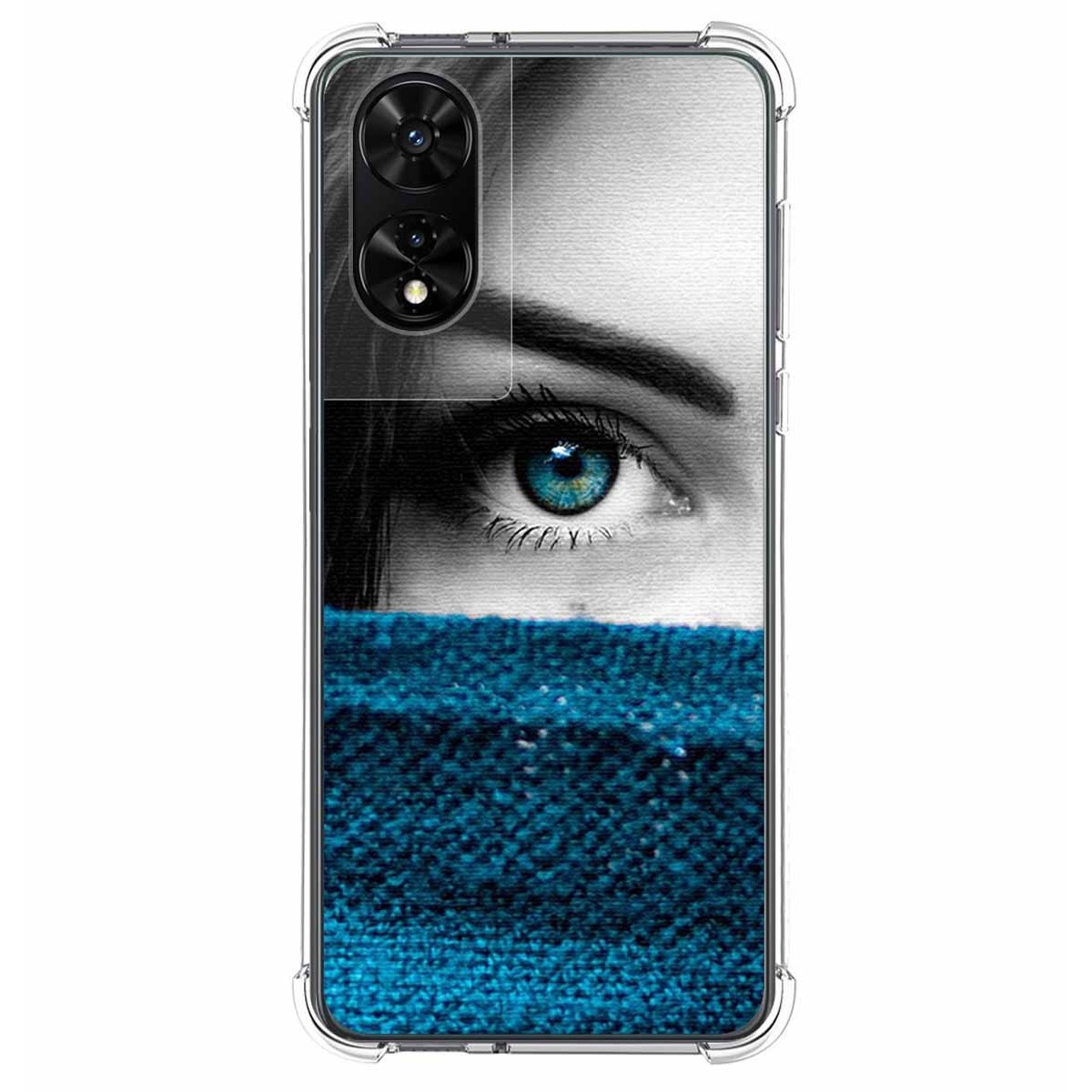 Funda Silicona para TCL 505 diseño Ojo Dibujos