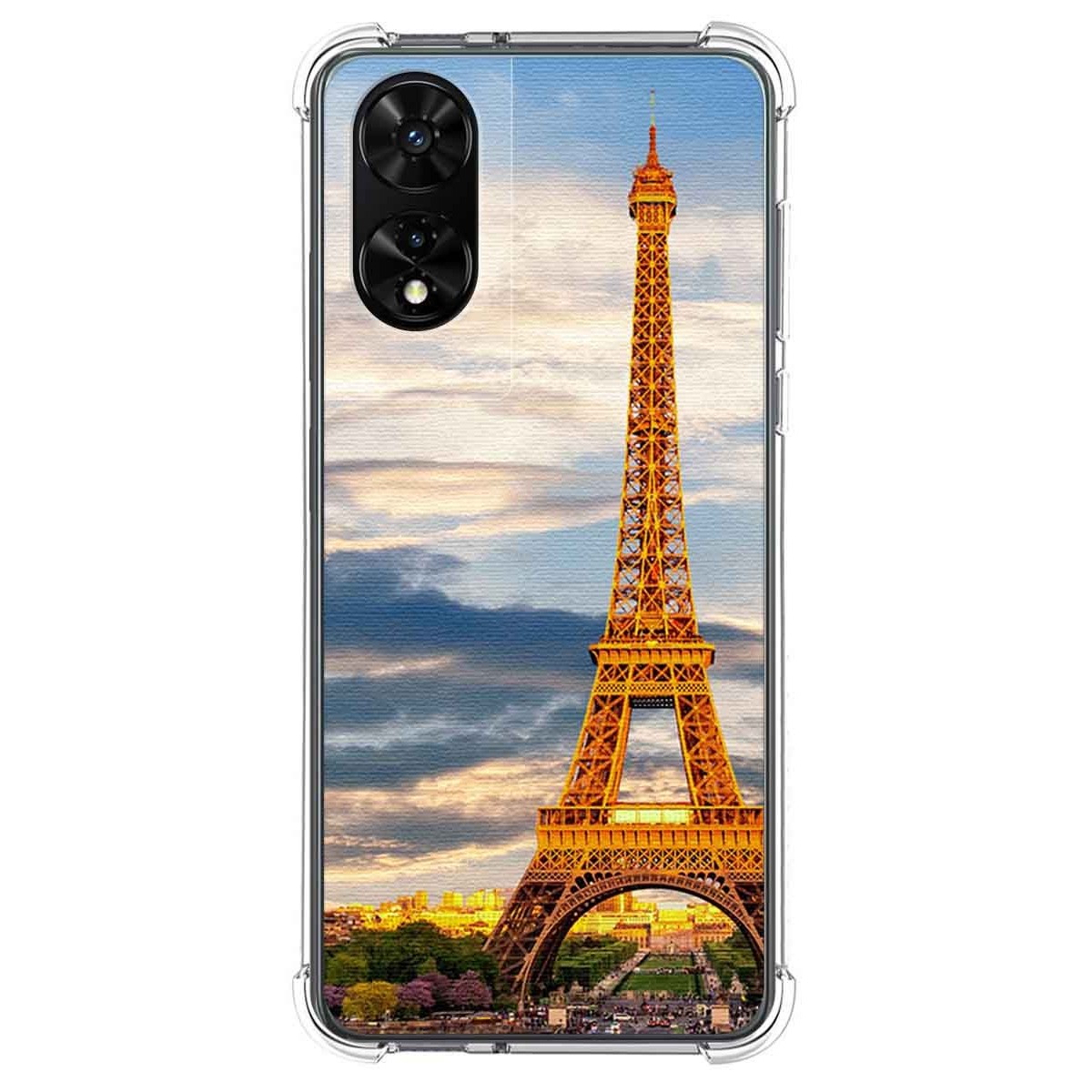 Funda Silicona para TCL 505 diseño Paris Dibujos