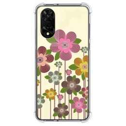 Funda Silicona para TCL 505 diseño Primavera En Flor Dibujos