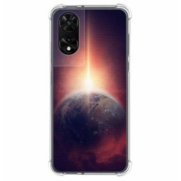 Funda Silicona para TCL 505 diseño Tierra Dibujos