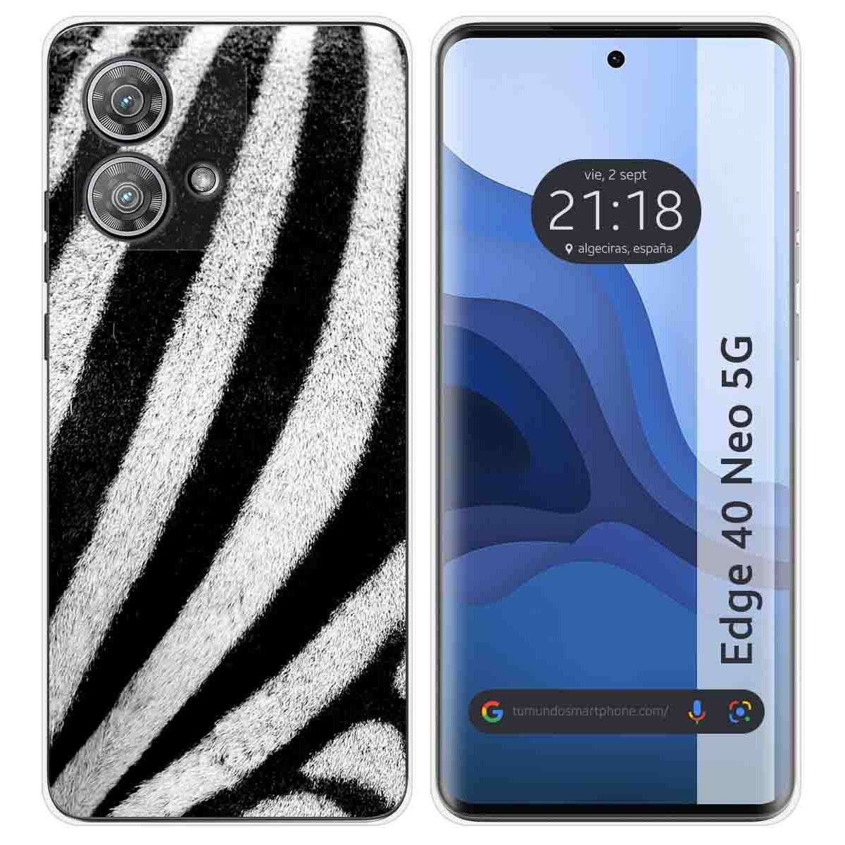 Funda Silicona para Motorola Edge 40 Neo 5G diseño Animal 02 Dibujos