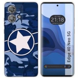 Funda Silicona para Motorola Edge 40 Neo 5G diseño Camuflaje 03 Dibujos