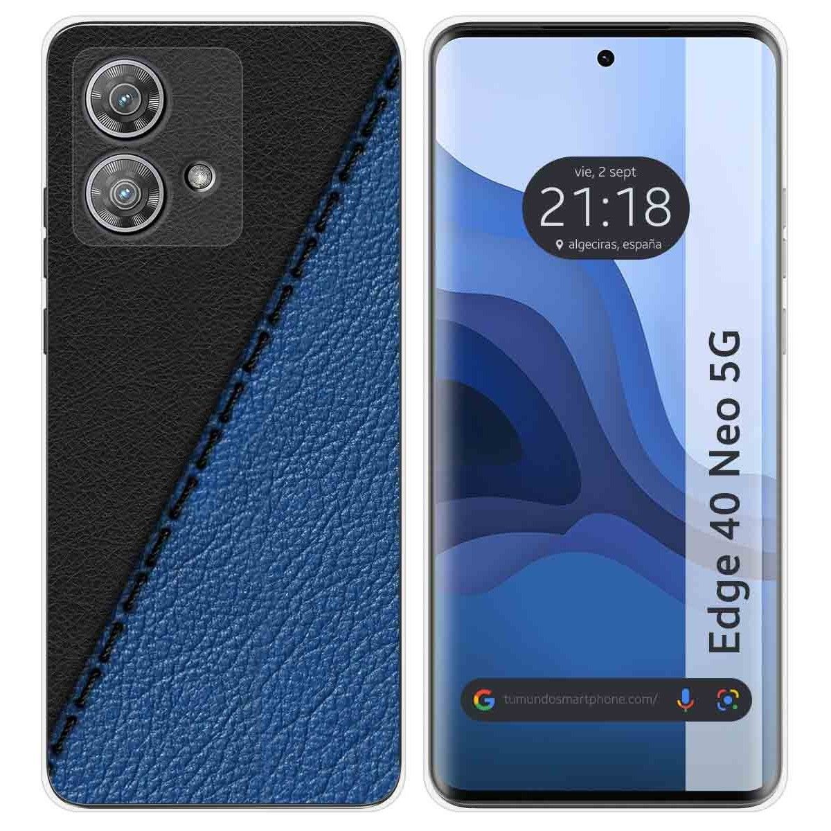 Funda Silicona para Motorola Edge 40 Neo 5G diseño Cuero 02 Dibujos