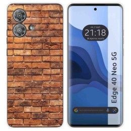 Funda Silicona para Motorola Edge 40 Neo 5G diseño Ladrillo 04 Dibujos