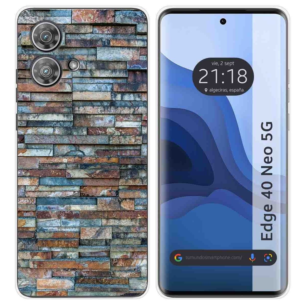 Funda Silicona para Motorola Edge 40 Neo 5G diseño Ladrillo 05 Dibujos