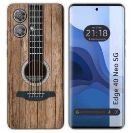 Funda Silicona para Motorola Edge 40 Neo 5G diseño Madera 11 Dibujos