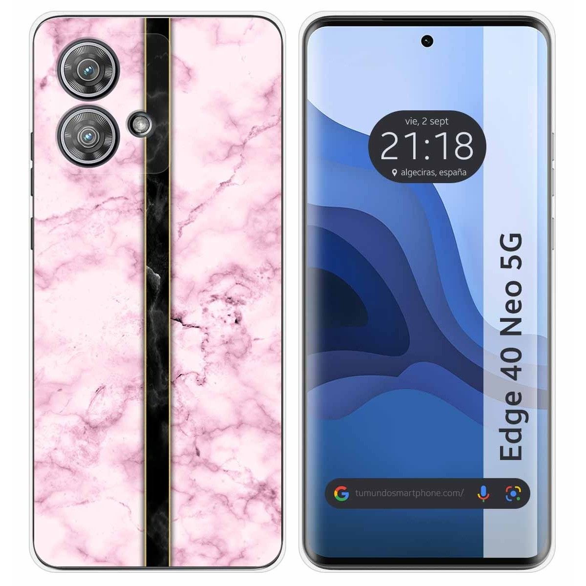 Funda Silicona para Motorola Edge 40 Neo 5G diseño Mármol 04 Dibujos