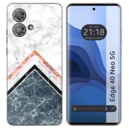 Funda Silicona para Motorola Edge 40 Neo 5G diseño Mármol 05 Dibujos