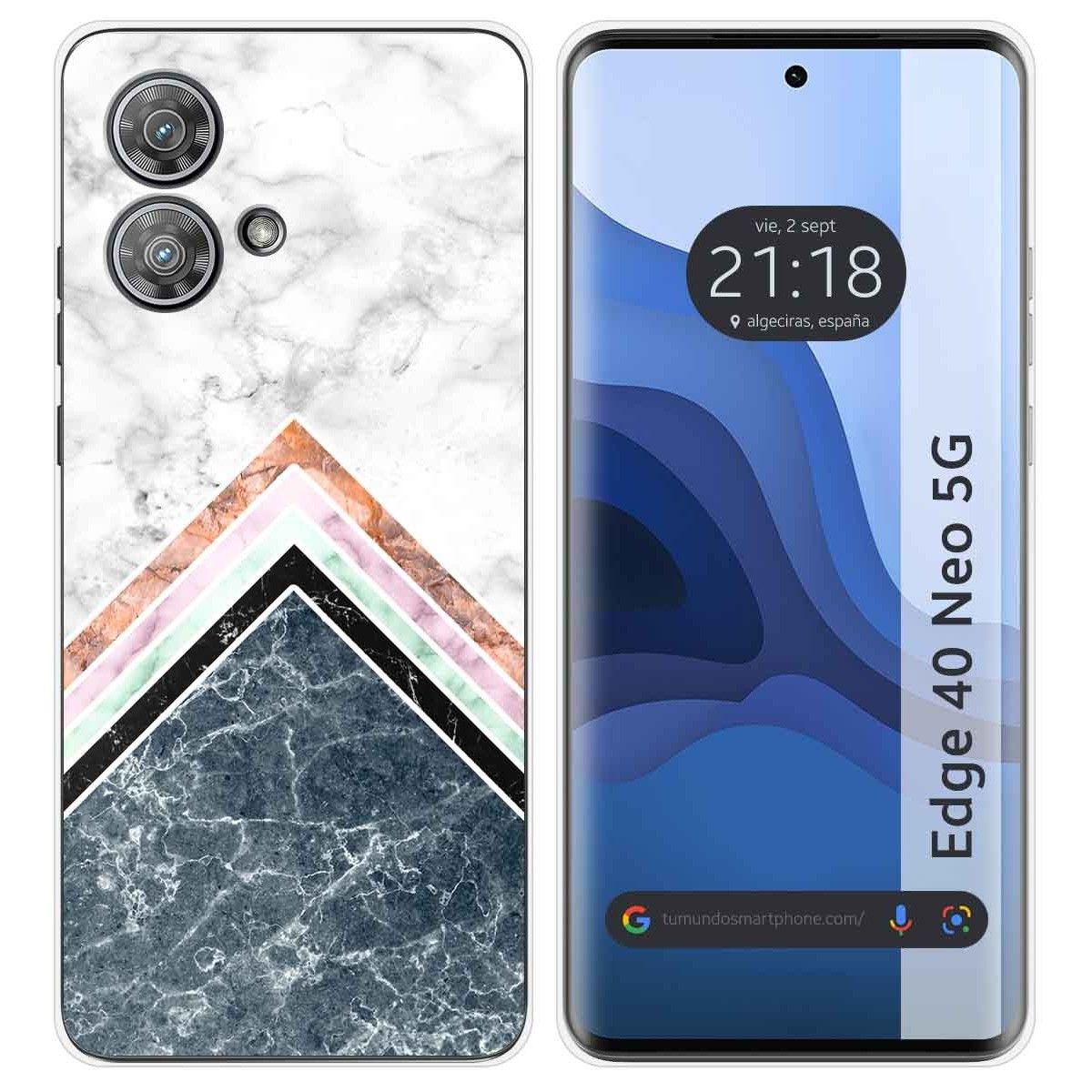 Funda Silicona para Motorola Edge 40 Neo 5G diseño Mármol 05 Dibujos