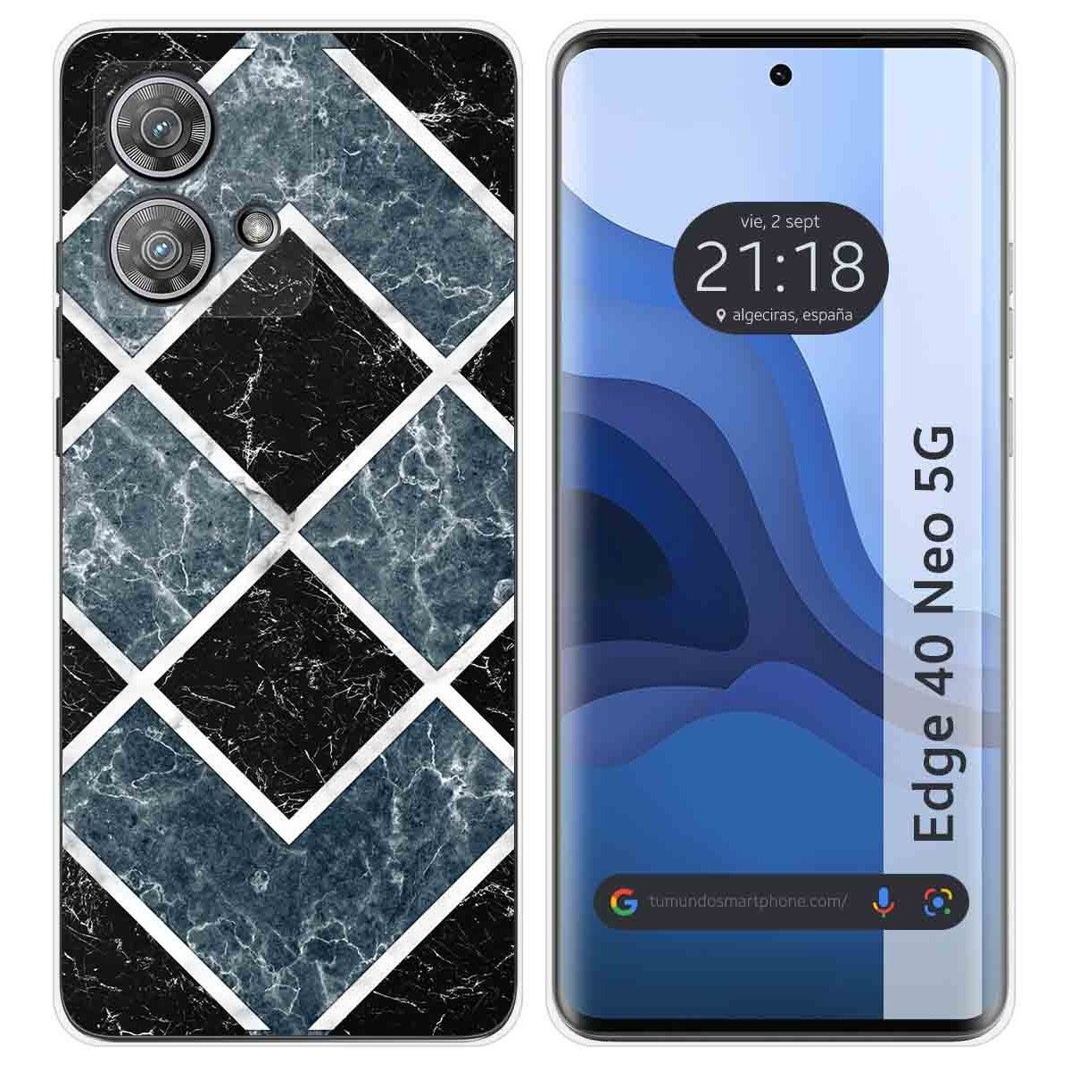 Funda Silicona para Motorola Edge 40 Neo 5G diseño Mármol 06 Dibujos