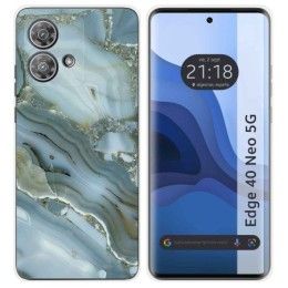 Funda Silicona para Motorola Edge 40 Neo 5G diseño Mármol 09 Dibujos