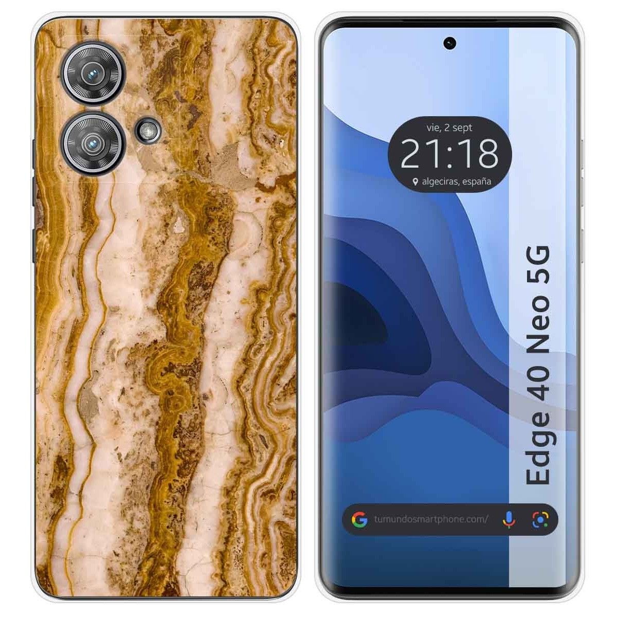 Funda Silicona para Motorola Edge 40 Neo 5G diseño Mármol 10 Dibujos