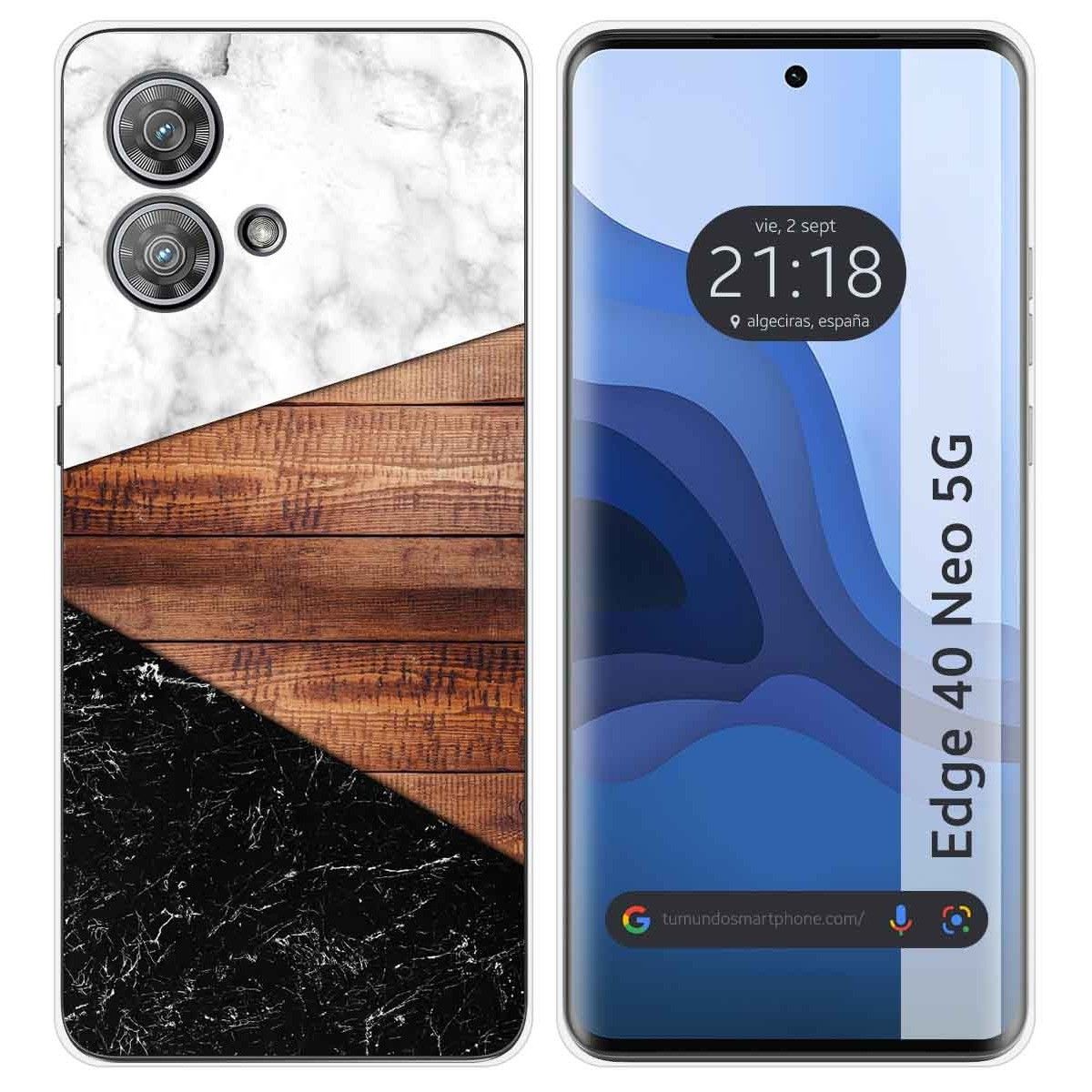 Funda Silicona para Motorola Edge 40 Neo 5G diseño Mármol 11 Dibujos