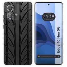 Funda Silicona para Motorola Edge 40 Neo 5G diseño Neumatico Dibujos