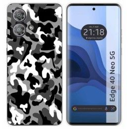 Funda Silicona para Motorola Edge 40 Neo 5G diseño Snow Camuflaje Dibujos