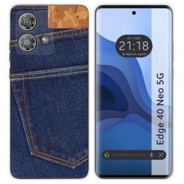 Funda Silicona para Motorola Edge 40 Neo 5G diseño Vaquero Dibujos