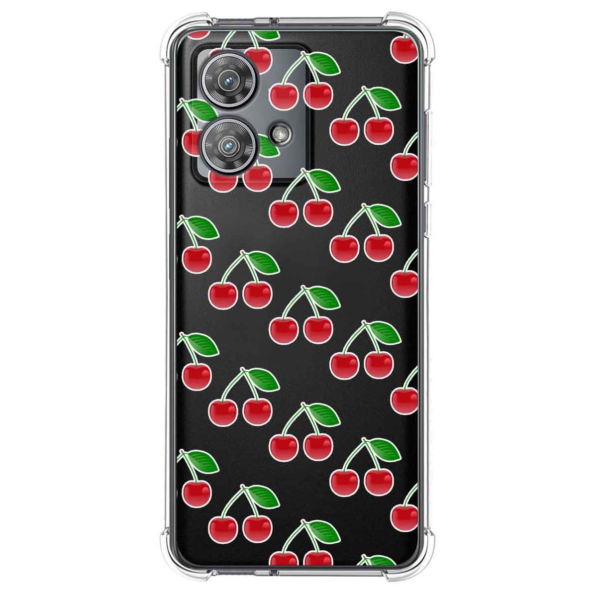 Funda Silicona Antigolpes para Motorola Edge 40 Neo 5G diseño Cerezas Dibujos