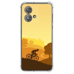 Funda Silicona Antigolpes para Motorola Edge 40 Neo 5G diseño Ciclista Dibujos