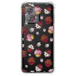 Funda Silicona Antigolpes para Motorola Edge 40 Neo 5G diseño Muffins Dibujos